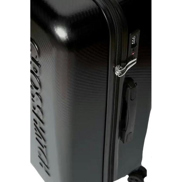 Crosshatch Escapade Embossed 4 Wheeled Suitcase (Pack of 3) - Black - 