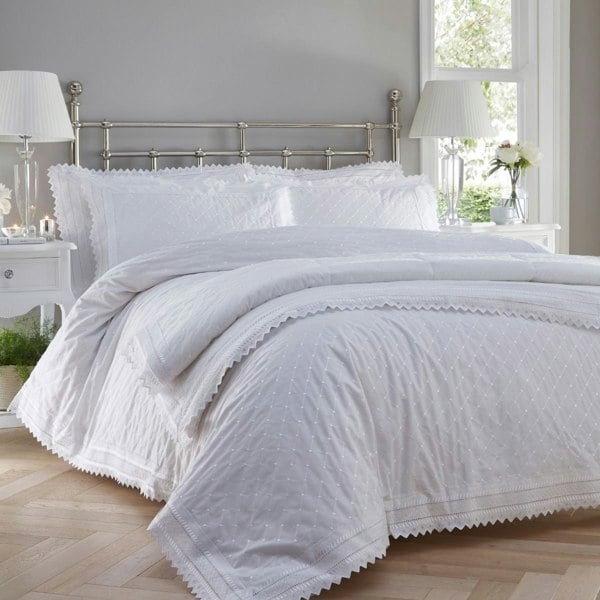 Portfolio Home Broderie Anglaise Quilted Bedspread