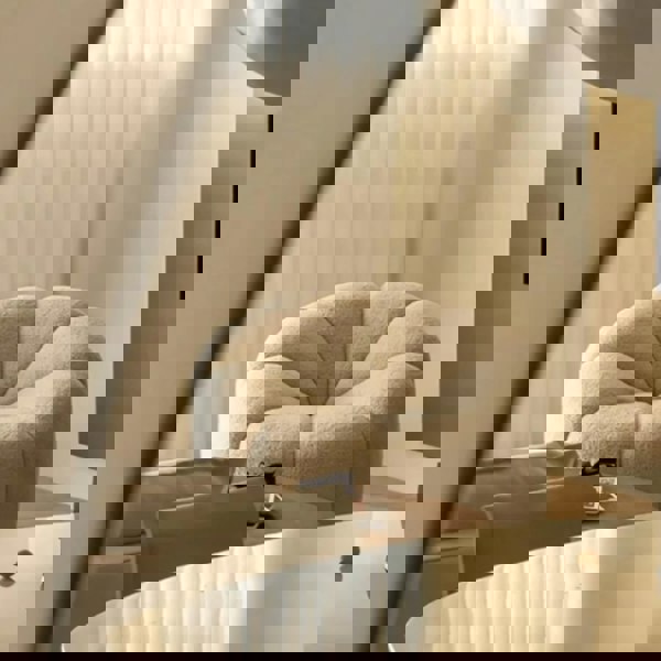 Grace Pumpkin Armchair, White Boucle-Ritconcept-Rit Concept