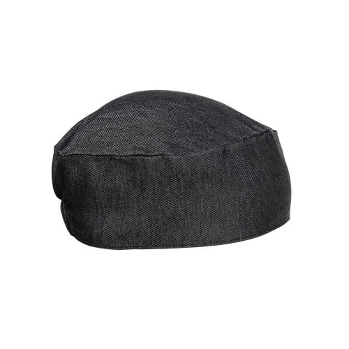 Premier Denim Chef Skull Cap - Black Denim