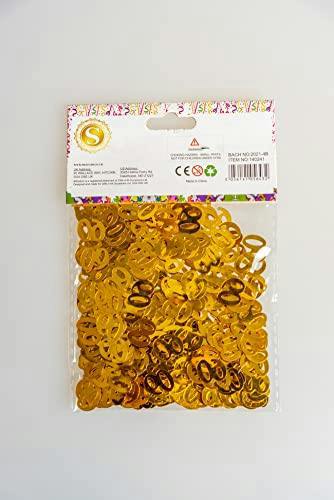 Gold 60th Birthday Confetti Table Decoration Pack | Foil Metallic Party Sprinkle Set image 7