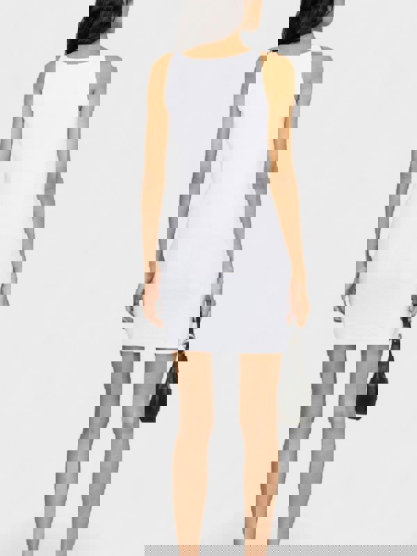 Off - White Off Stamp Rib Basic Tank Dress White - Supplied FashionOff White