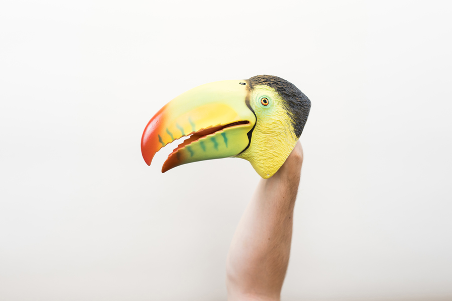 Wildthings Wild Thingz Green Toucan Hand Puppet