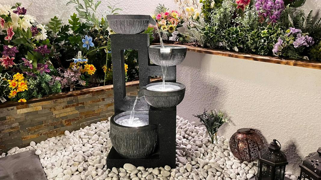 Tranquillity Water Features Mirage Cascade Contemporary Water Feature