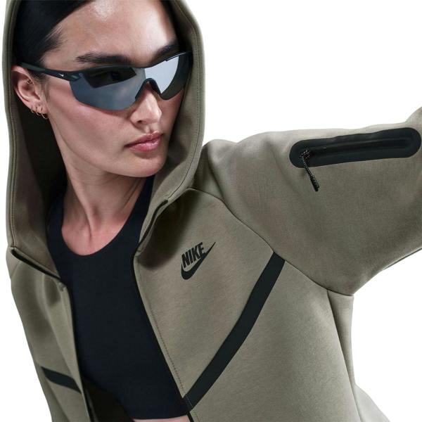 Nike Womens/Ladies Windrunner Tech Fleece Full Zip Hoodie - Army - 