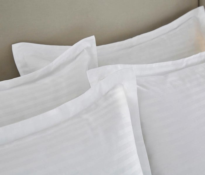 Liddell Egyptian Cotton 400Thread Count  Stripped Oxford Pillow Case Pair