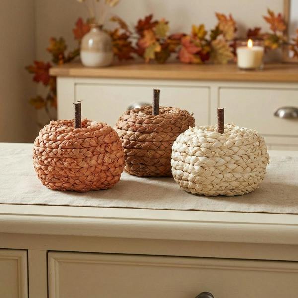 Garden Greatness 3 Pack Autumnal Decorative Pumpkin Set