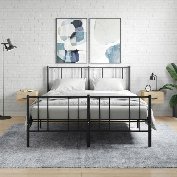 Berkfield Wall-mounted Bedside Cabinets 2 pcs Sonoma Oak 35x35x20 cm