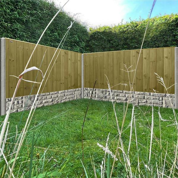 3 pack fence panel ultimate vertical t&g [w.6ft x h.3ft] 1