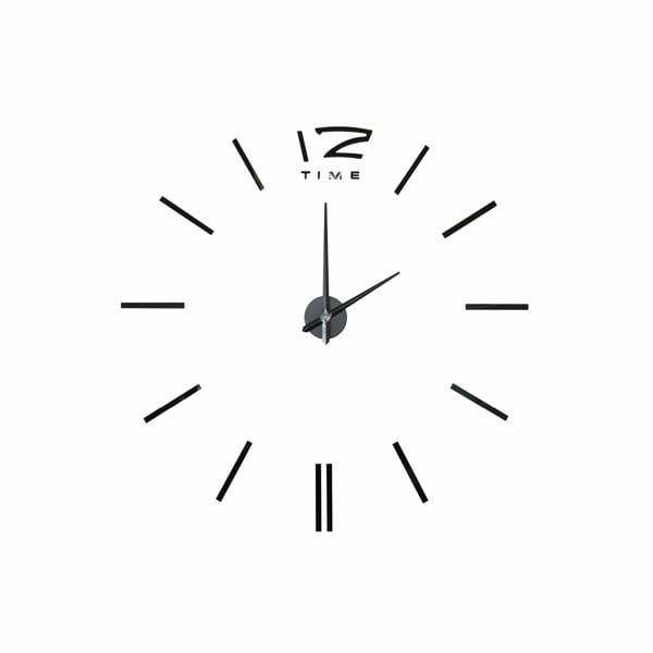 WALPLUS WC2046 - Black 3D Giant Wall Clock