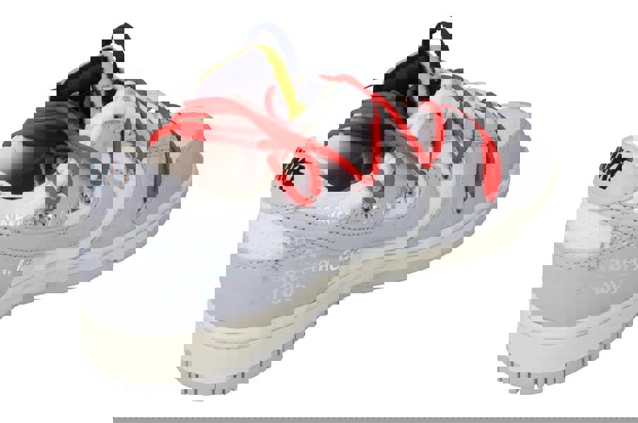 Nike Dunk Low Off X White Mens Trainers Dm1602  126 - Lot 23 Sail Neutral Grey Habanero Red 126 - Photo 2