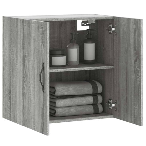 Berkfield Wall Cabinet Grey Sonoma 60x31x60 cm Engineered Wood