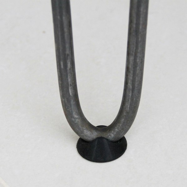 SkiSki 4 x 14" Hairpin Legs - 2 Prong - 10mm - Raw Steel