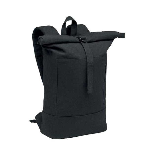 MidOcean Koper Roll Top Laptop Backpack - Black - 