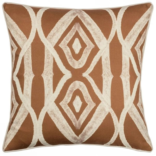 Wylder Cape Ikat Reversible Cushion Cover - Rust