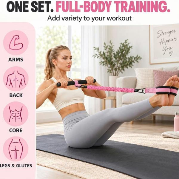 Leaper Pedal Resistance Band Adjustable 3 Tubes