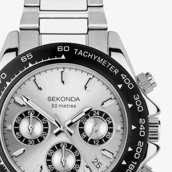 Sekonda Circuit Chronograph Silver Watch 30201