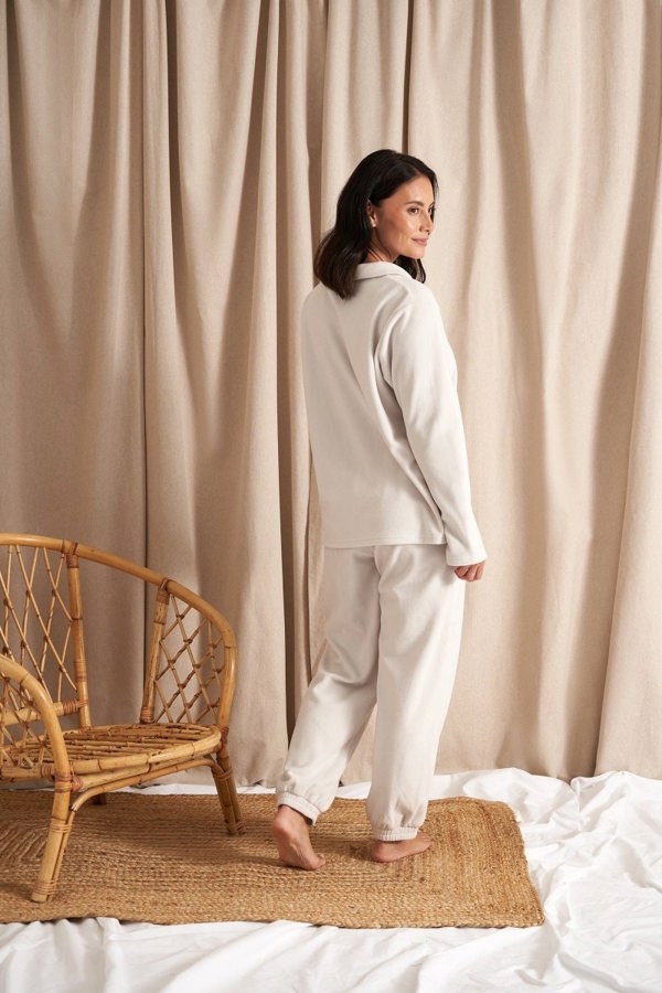 Fleece Lounge Set in StoneLoungewear