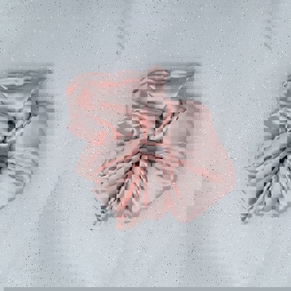 Silk Scrunchie in Dusky Pink Mulberry Silk