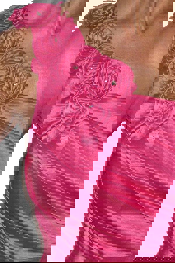 Paulo Due Women's Satin Mini Dress With Diamante Detail