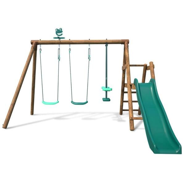 Soulet Figue Wooden Swing Set with Slide