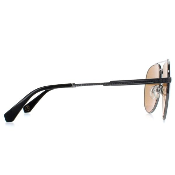 Ted Baker Sunglasses TB1691 Maeve 901 Gunmetal with Black Painted Rim Brown