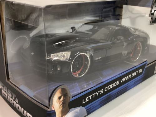 fast and furious lettys dodge viper srt-10 1:24 scale jada 30731