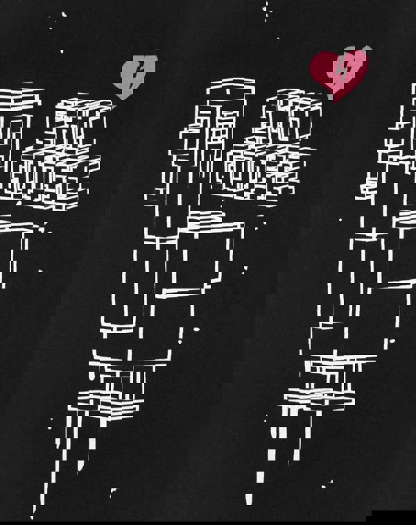 Crossy Road Womens Black Emo Goose Short Sleeved T-Shirt