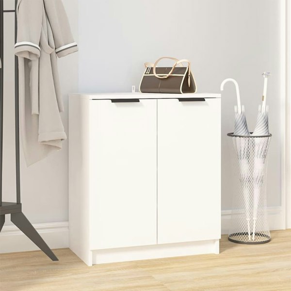 Berkfield Shoe Cabinet White 59x35x70 cm Engineered Wood