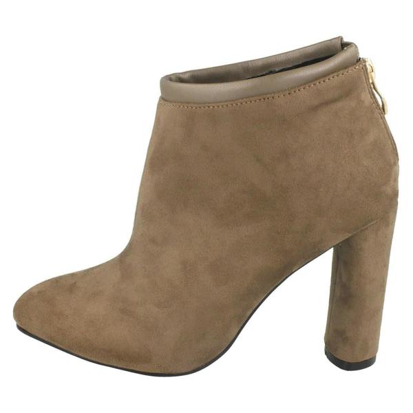 Spot On Ladies Spot On Back Tie Ankle Boots