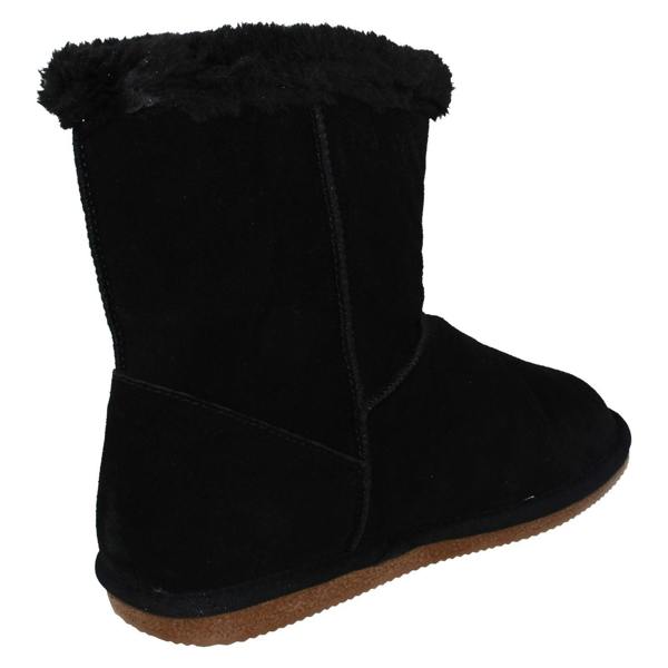Hush Puppies Ladies Hush Puppies Fur Trim Slipper Boots Ashleigh