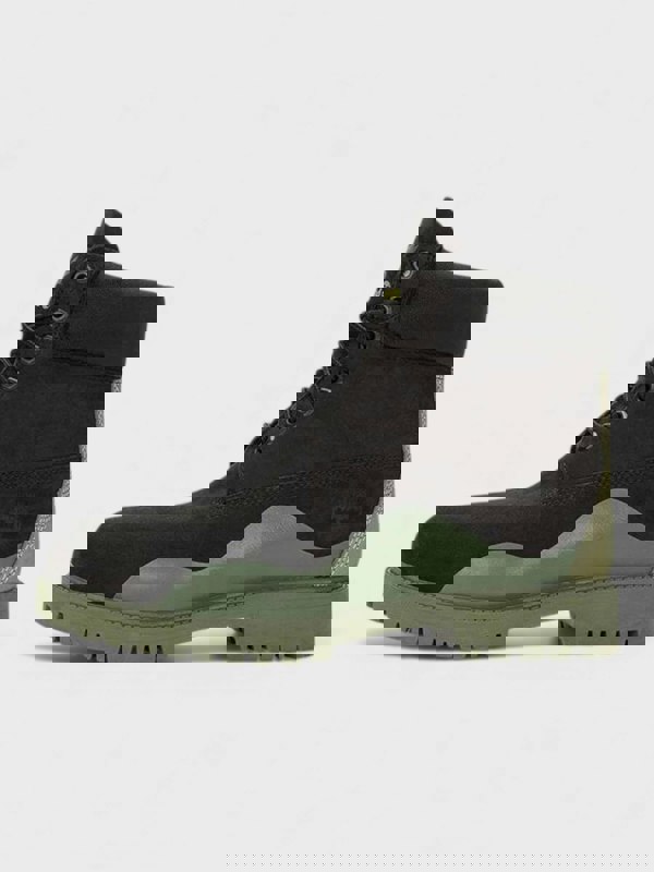 Timberland Heritage 6 Inch Waterproof Boot Black Nubuck Green