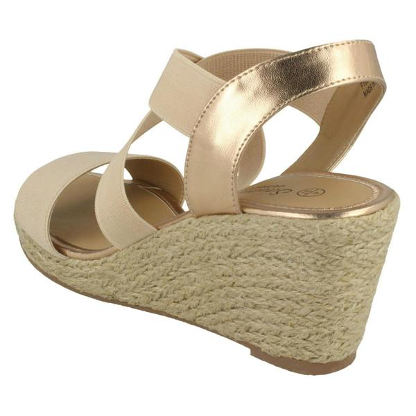 Savannah Ladies Savannah High Rope Wedge Sandals