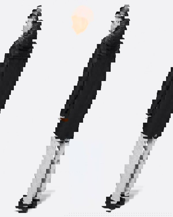 Rains Long Unisex Jacket - 01 Black