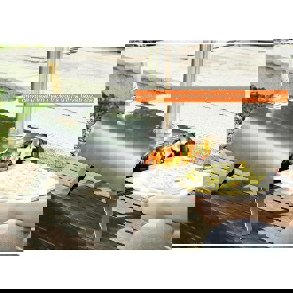 Gr8 Garden Pizza Oven Portable 12" Wood Pellet BBQ Stainless Steel Outdoor Grill Cooker