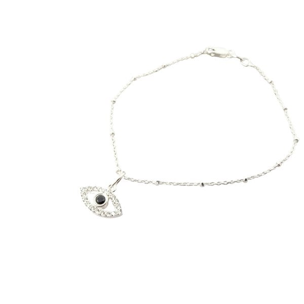 Evil Eye Healing Charm Silver Protection Bracelet