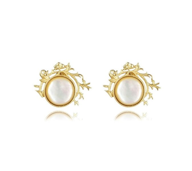 Pearl Garden Earrings Mother of Pearl - Lila Rasa