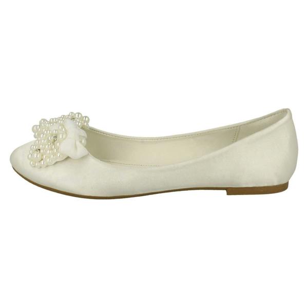 Spot On Ladies Spot On Bow Ballerina Flats F80090