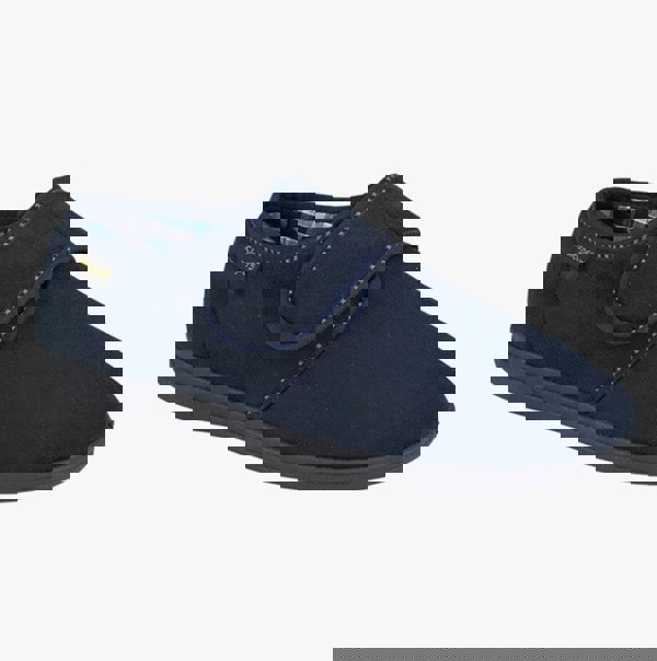 Sleepers JOHNNY Navy Microfibre Adult Touch Fastening Slipper