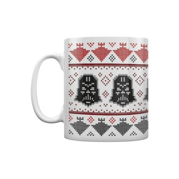 Star Wars Darth Vader Christmas Mug - White/Black/Red