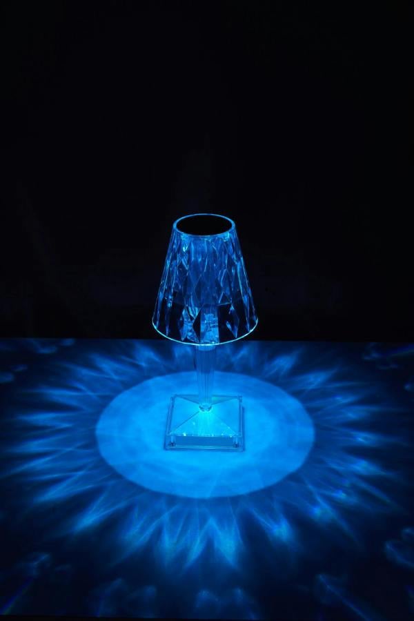Crystal Diamond RGB LED Table Lamp with Remote Control