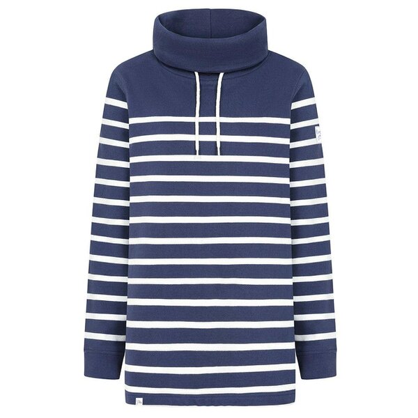 Lazy Jacks LJ20S - Striped Roll Neck Sweatshirt - Twilight - Blue