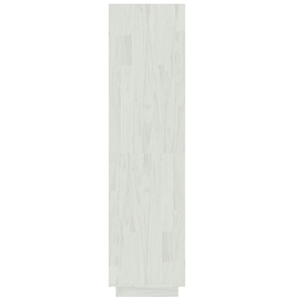 Berkfield Book Cabinet/Room Divider White 60x35x135 cm Solid Pinewood