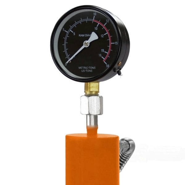 T-mech Hydraulic Shop Press with Gauge – 10 Tonne