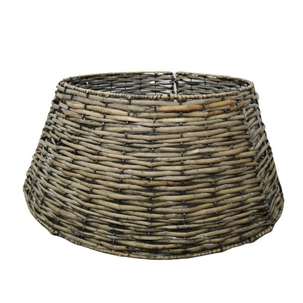 Samuel Alexander 40/58cm Samuel Alexander KD Willow Christmas Tree Skirt Wicker Rattan- Medium Natural