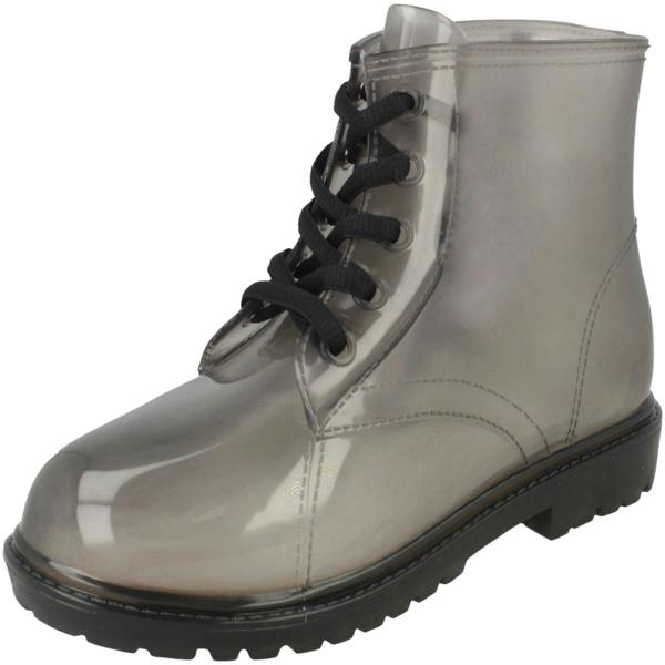 Spot On Girls Spot On Lace Up Jelly Boot