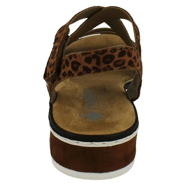 Rieker Ladies Rieker Wedge Heeled Sandals V3663