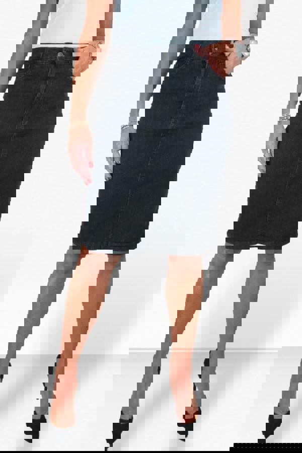 Paulo Due Women's Knee Length Denim Skirt