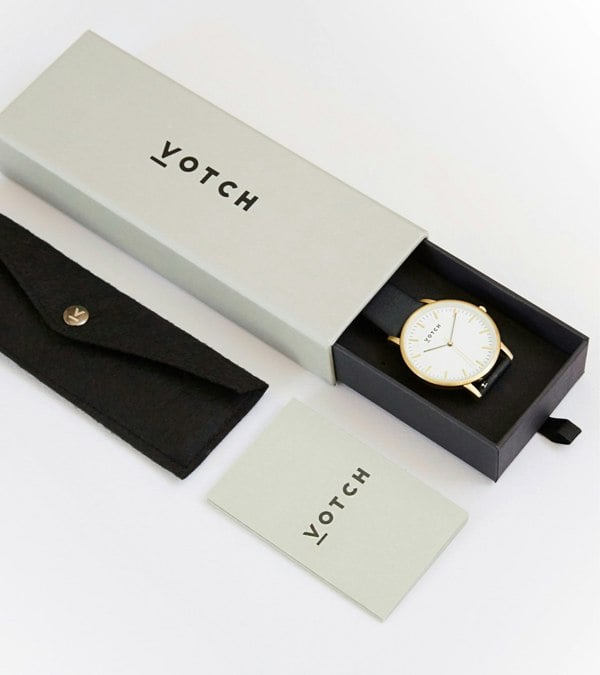 Votch Rose Gold & Slate Grey Watch | Moment