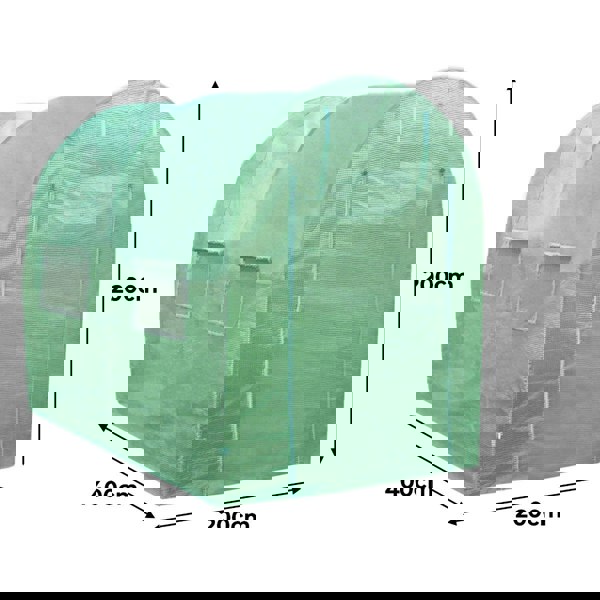 Monstershop Polytunnel 25mm 4m x 2m with Racking